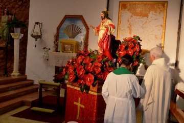 Misa y procesión del Sagrado Corazón de Jesús en La Garita (Foto Francisco Javier Santana)